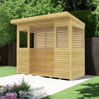 Shed Nest 8 x 4 Pressure Treated Outdoor Kitchen Barbecue Shelter