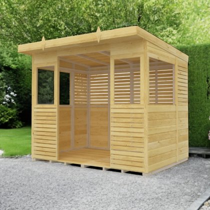 Shed Nest 8 x 6 Pressure Treated Outdoor Kitchen Barbecue Shelter