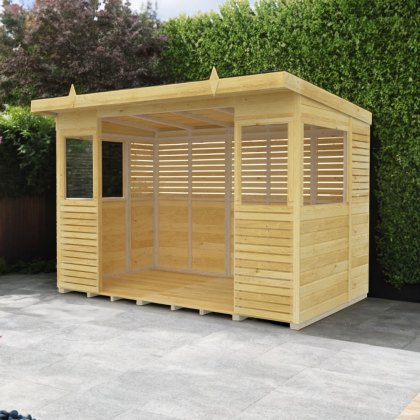 Shed Nest 10 x 6 Pressure Treated Outdoor Kitchen Barbecue Shelter