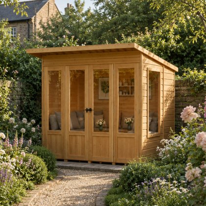 Shire Parham 7 x 7 Pent Summerhouse Shire Parham 7 x 7 Pent Summerhouse