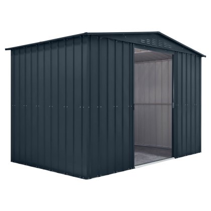 10 x 6 Globel Apex Metal Shed in Grey