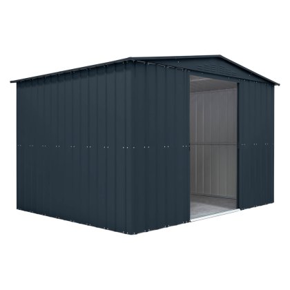 10 x 8 Globel Apex Metal Shed in Grey