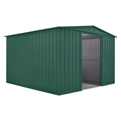 10 x 10 Globel Apex Metal Shed in Green