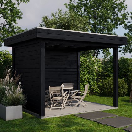 10 x 8 (3.0m x 2.5m) Lugarde Select Winsford Gazebo Treated Black
