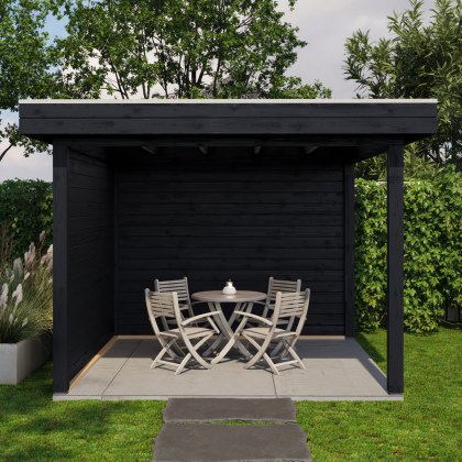 10 x 10 (3.0m x 3.0m) Lugarde Select Trowbridge Gazebo Treated Black