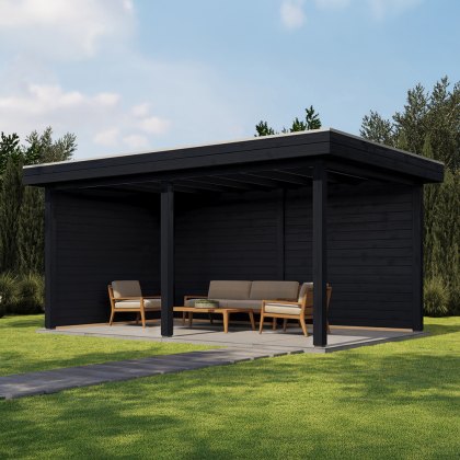 16 x 10 (4.88m x 3m) Lugarde Select Dorchester Gazebo Treated Black