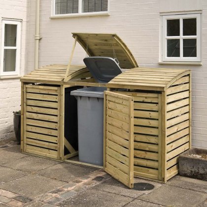 Rowlinson Triple Wheelie Bin Store - Pressure Treated