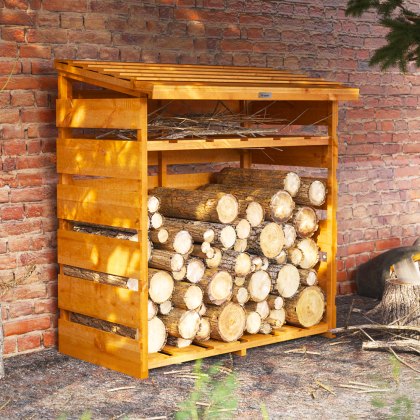 4 x 2 Powersheds Log Store with Shelf