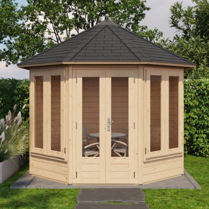 10 x 10 Lugarde Select Helensburgh Summerhouse in 28mm Wall Thickness (3m x 3m)