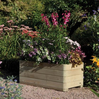Rowlinson Marberry Rectangular Planter - Pressure Treated