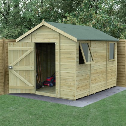 10 x 8 Forest Timberdale Tongue and Groove Apex Shed with Two Windows 10 x 8 Forest Timberdale Tongue and Groove Apex Shed with Two Windows