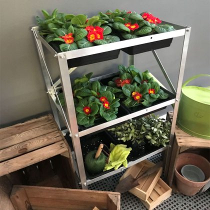 Elite 3 Tier Seed Tray Frame with 6 Trays Elite 3 Tier Seed Tray Frame with 6 Trays