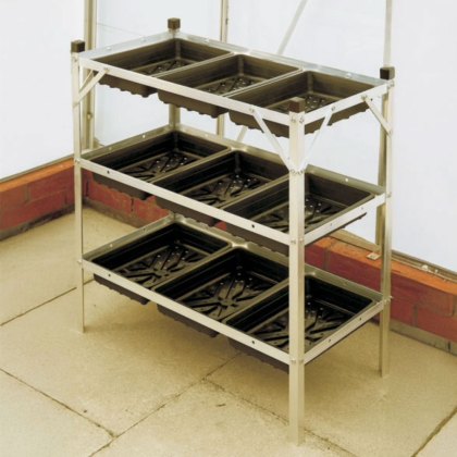 Elite 3 Tier Seed Tray Frame with 9 Trays Elite 3 Tier Seed Tray Frame with 9 Trays