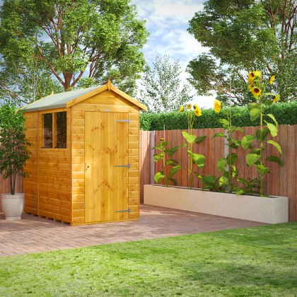 6 x 4 Powersheds Tongue & Groove Apex Wooden Shed
