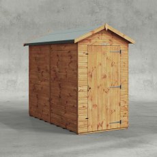 8 x 4 Powersheds Tongue & Groove Windowless Apex Wooden Shed - isolated