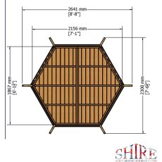 Shire Summerhouse Arbour - base plan