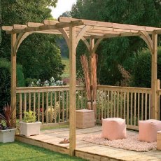 Forest Garden 16 x 8 (4.88m x 2.44m) Ultima Deck Kit including Pergola