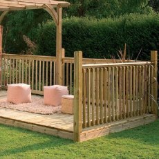 Forest Garden 16 x 8 (4.88m x 2.44m) Ultima Deck Kit including Pergola