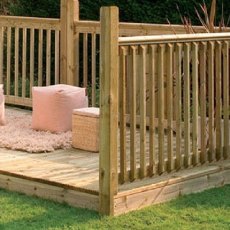 Forest Garden 16 x 8 (4.88m x 2.44m) Ultima Deck Kit including Pergola