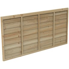 Forest Signature 3ft high pressure treated lap fence panel shown as a complete panel