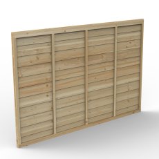 Forest Signature 4ft high pressure treated lap fence panel shown as a complete panel