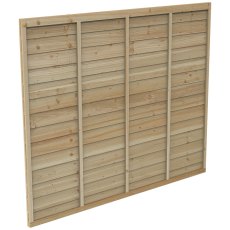 Forest Signature 5ft high pressure treated lap fence panel shown as a complete panel