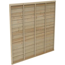 Forest Signature 6ft high pressure treated lap fence panel shown as a complete panel