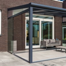 Deponti 17 x 13 (5.0m x 4.0m) Deponti Bosco Veranda Black