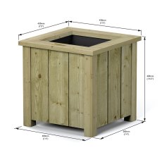 Rowlinson Garden Products 1'4 x 1'4 Rowlinson Signature Heritage Square Planter (0.4m x 0.4m) - Pack of 2