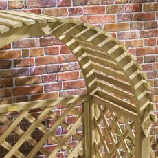 Rowlinson Garden Products Rowlinson Chiltern Garden Arbour Seat with Storage Box - Pressure Treated