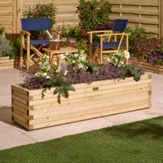 Rowlinson Garden Products 5 x 1'4 Rowlinson Premier Patio Trough Planter (1.5m x 0.4m)