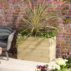 Rowlinson Garden Products 3 x 1'4 Rowlinson Marberry Tall Rectangular Planter (0.9m x 0.4m)