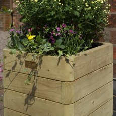 Rowlinson Garden Products 1'4 x 1'4 Rowlinson Marberry Square Tall Planter (0.4m x 0.4m)