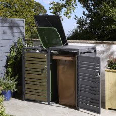 Rowlinson Garden Products Rowlinson Chelsea Double Bin Store - Oak
