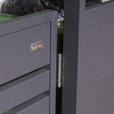 Rowlinson Garden Products Rowlinson Chelsea Quadruple Bin Store - Anthracite