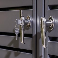 Rowlinson Garden Products Rowlinson Chelsea Quadruple Bin Store - Anthracite