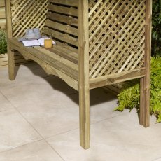 Rowlinson Garden Products Rowlinson Marrakesh 3 Seat Arbour - Pressure Treated