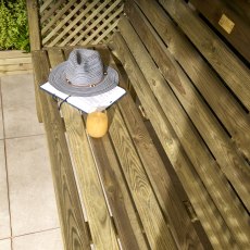 Rowlinson Garden Products Rowlinson Marrakesh 3 Seat Arbour - Pressure Treated