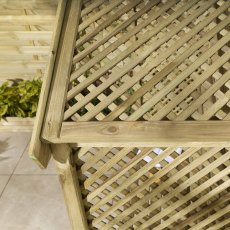 Rowlinson Garden Products Rowlinson Marrakesh 3 Seat Arbour - Pressure Treated