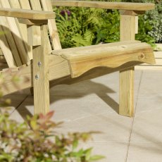 Rowlinson Garden Products Rowlinson Lakeside Adirondack Garden Chair - Pressure Treated