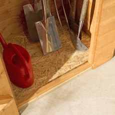 Rowlinson Garden Products 3 x 2 Rowlinson Shiplap Apex Tall Store With Shelf