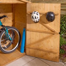 Rowlinson Garden Products 6 x 2'5 Rowlinson Shiplap Apex Wallstore - With Floor