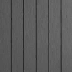 Close-up view of Shire Light-Neo composite decking in Smoke showing fine grooved surface texture.