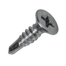 Countersunk Phillips head stainless steel screw for composite decking hidden clip installation.