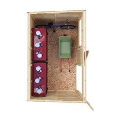 Top-down interior floor plan layout showing storage space in Shire 10x6 garden shed