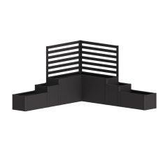 Biohort DaVinci Planter Box System 1 in metallic dark grey