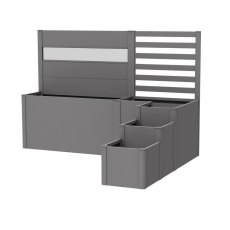 Biohort DaVinci Planter Box System 2 - metallic quartz grey