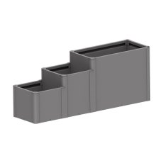 Biohort DaVinci Planter Box System 3 - metallic quartz grey