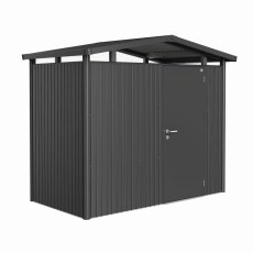 Biohort Panorama P1 metal shed 9x5 in dark grey metallic single door