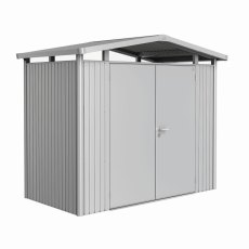 Biohort Panorama P1 metal shed 9x5 in silver metallic with double door